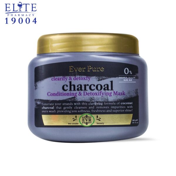 EVER PURE CHARCOAL HAIR MASK 300ML